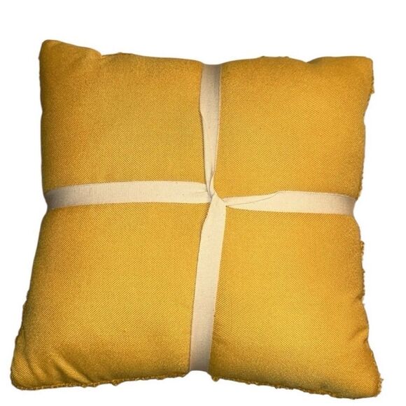 OpaHouse 2pc Pack Yellow & White  Decorative Pillow. - Picture 3 of 5